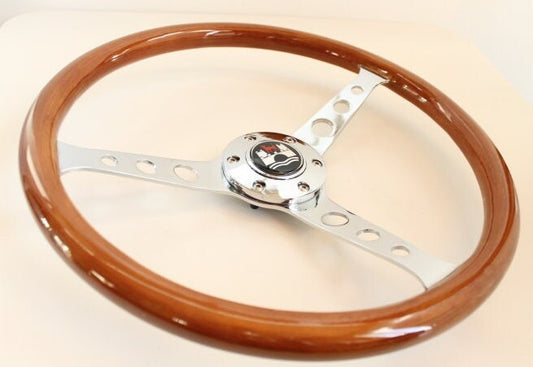 Steering wheel Fits For Vw Used wolfsburg custom rebuilded Handmade Wood 380mm Wooden NO hub adapter