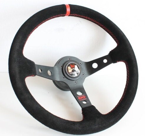 Steering wheel fits For VW Used Wolfsburg custom rebuild with suede alcantara leather hand rebuilded Used Golf Jetta  MK1 MK2  Caddy 71-88