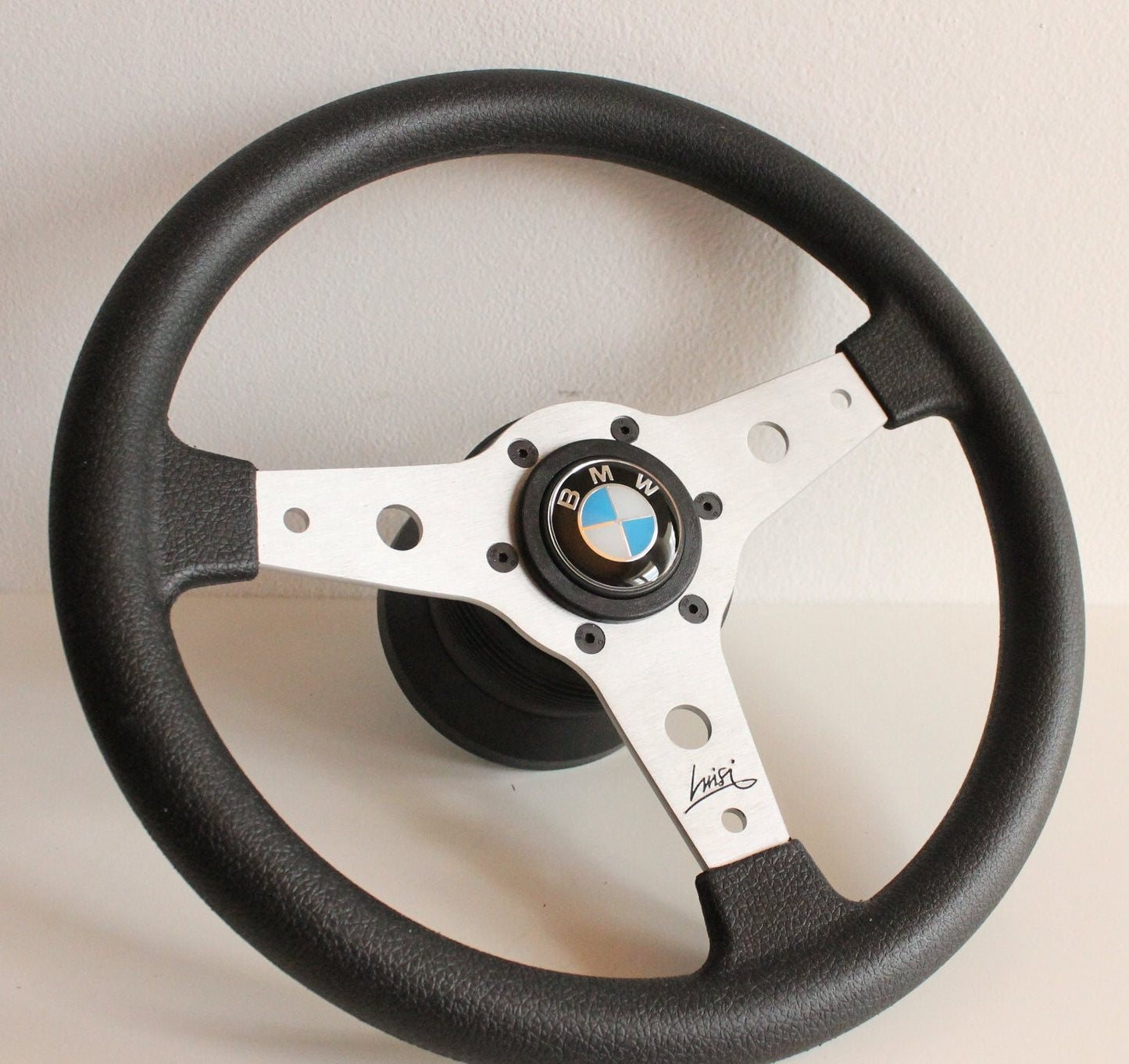 Steering wheel fits For BMW Used custom  340mm special extra grip anti slip drifting Sport hand rebuilded For E24 E28 E30 E32 E34 86-92