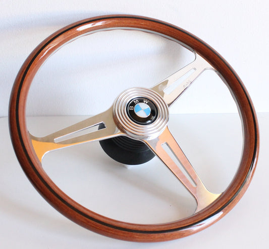 Steering wheel Fits For BMW  Wood Beautiful Craftmanship Handmade in Italy OEM LUISI Wooden For E24 E28 E30 E32 E34 1986-1992