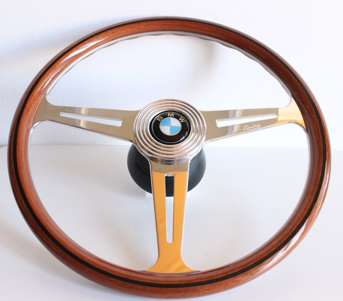 Steering wheel Fits For BMW  Wood Beautiful Craftmanship Handmade in Italy OEM LUISI Wooden For E24 E28 E30 E32 E34 1986-1992