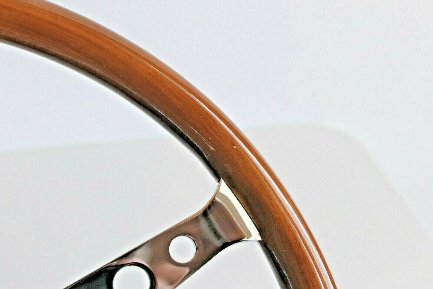 Steering wheel Fits For BMW Used Custom rebuilded Wood polished spokes Beautiful Craftmanship No hub adapter