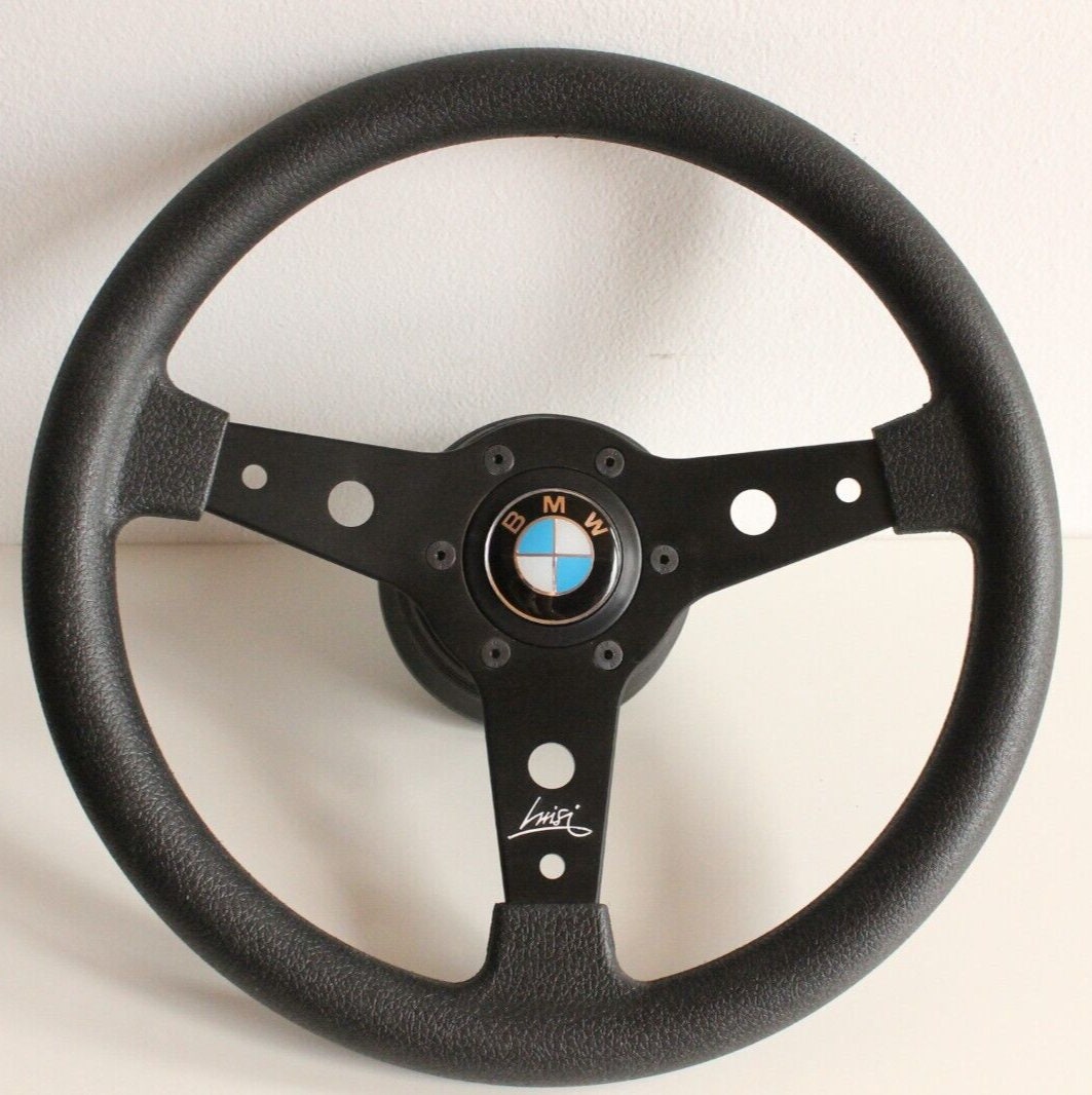 Steering wheel fits For BMW Used custom  340mm special extra grip anti slip drifting Sport hand rebuilded For E24 E28 E30 E32 E34 86-92