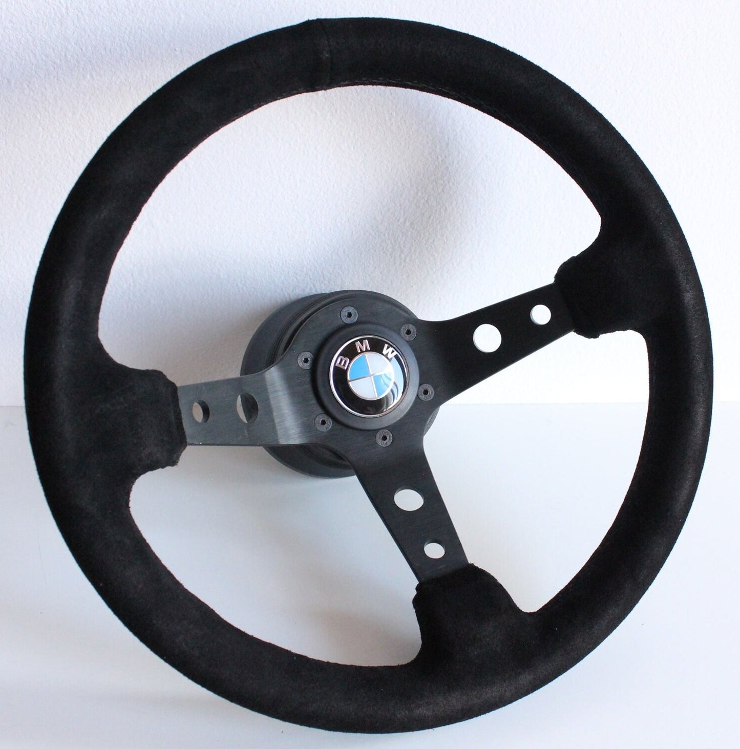 Steering wheel fits For BMW Used custom rebuild Suede leather Blue Red Yellow Green hand rebuilded Deep Dish Sport For E21 E23 E24 E28 78-85