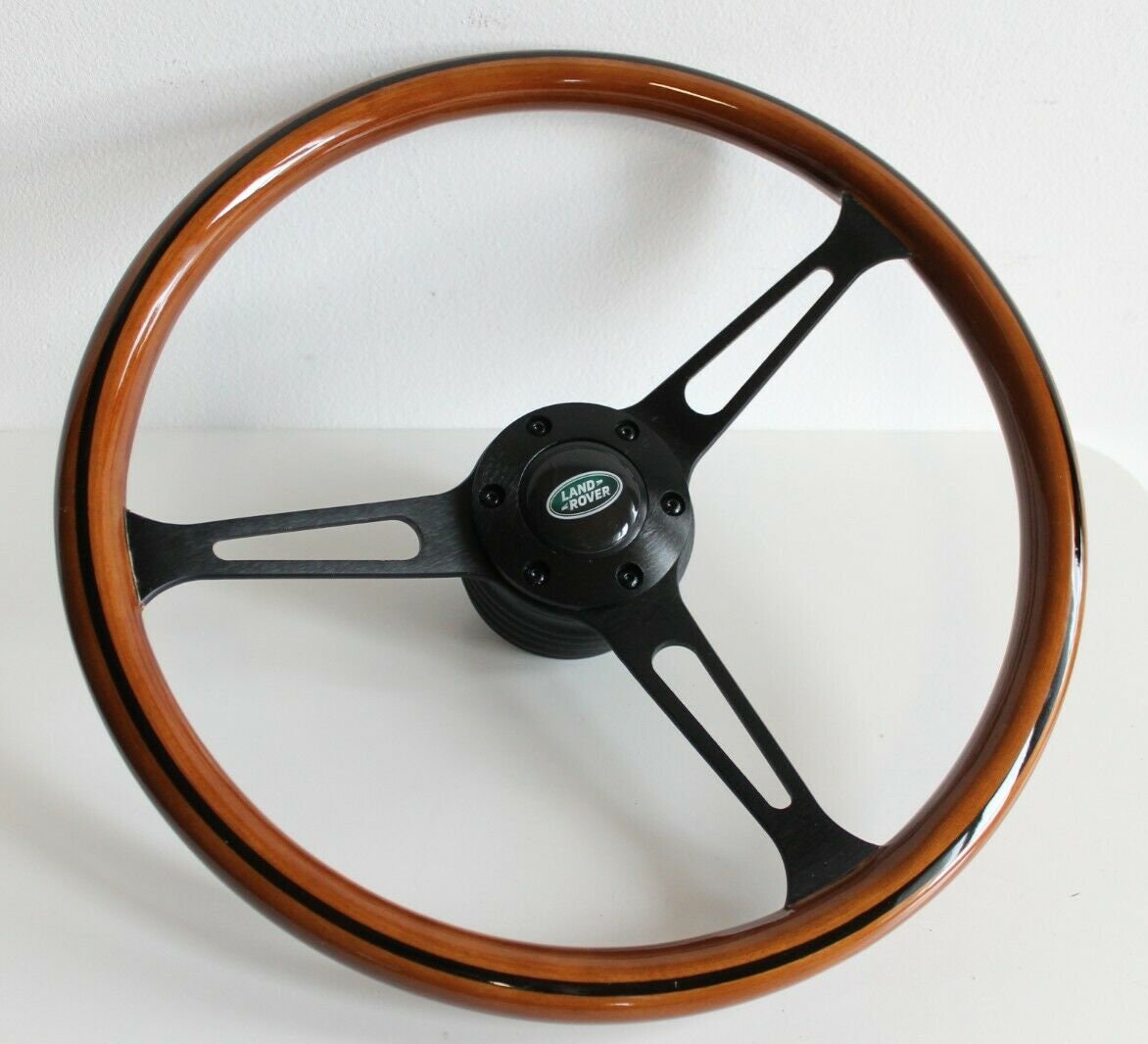 Steering wheel fits for Land Range Rover  1970 - 1983  custom rebuilded Wood Wooden