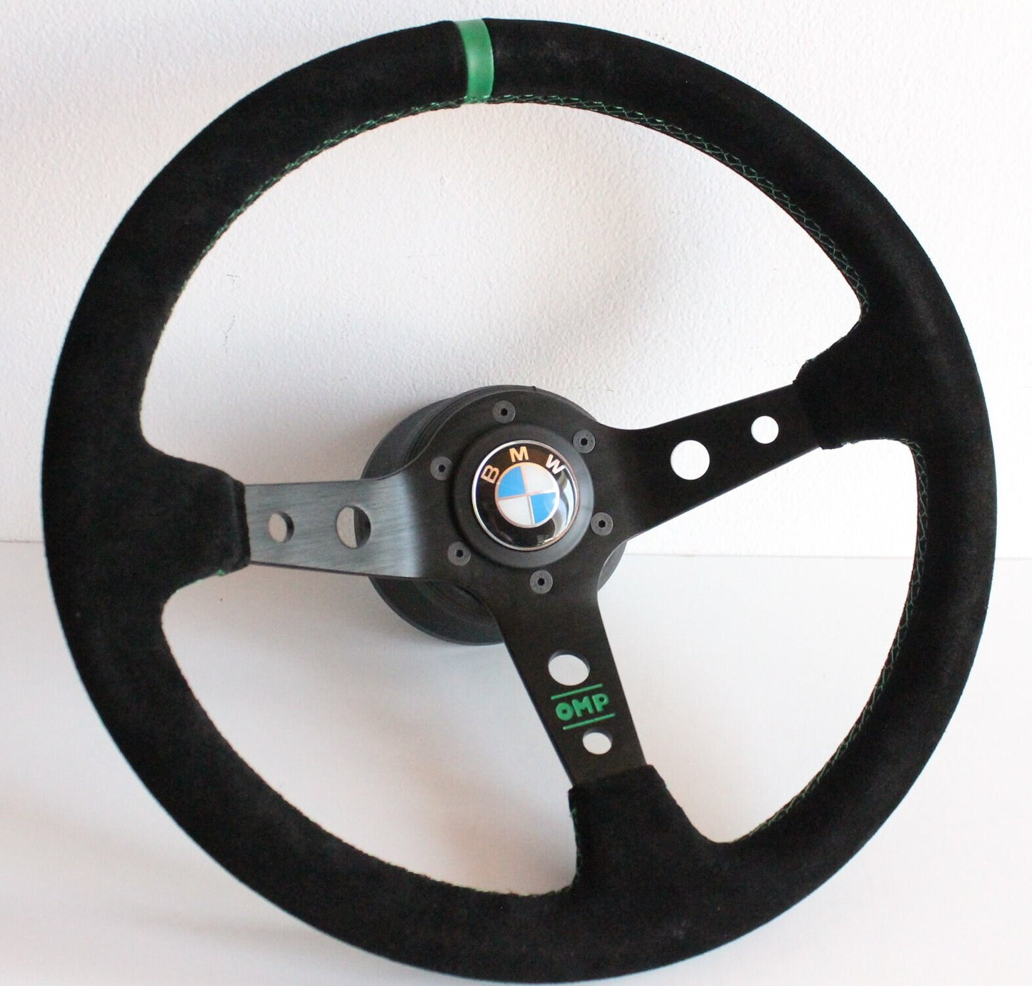 Steering wheel fits For BMW Used custom rebuild with Suede leather Blue Red Yellow Black Green hand  Deep Dish Sport E46 Z3 E38 E39 99-05'