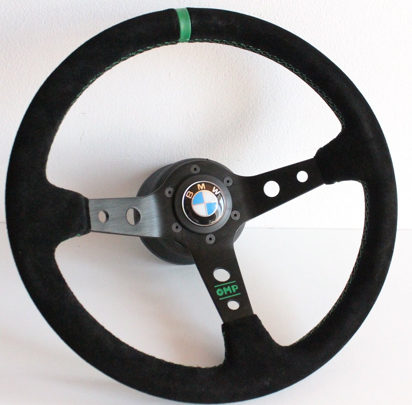 Steering wheel fits For BMW Used custom rebuild Suede leather Blue Red Yellow Green hand rebuilded Deep Dish Sport For E21 E23 E24 E28 78-85