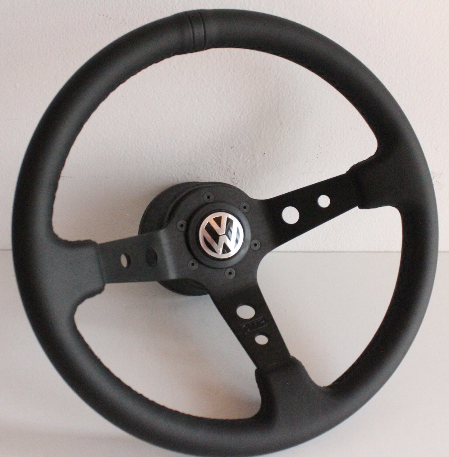 Steering wheel fits For VW Used custom rebuild  leather Black stitching hand rebuilded Deep Dish For Golf Jetta Mk4 Bora B5  97-03'