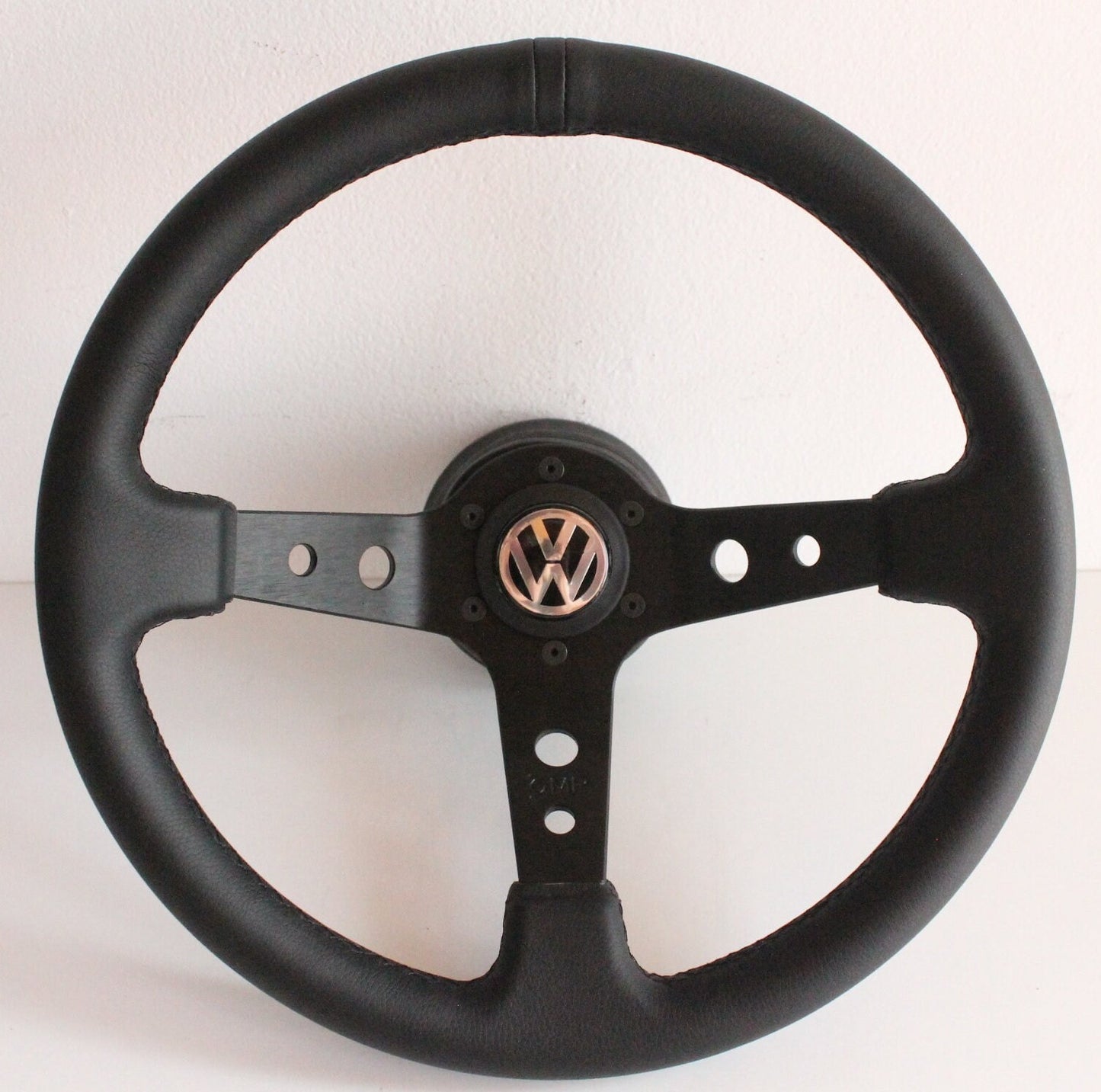 Steering wheel fits For VW Used custom rebuild  leather Black stitching hand rebuilded Deep Dish For Golf Jetta Mk4 Bora B5  97-03'