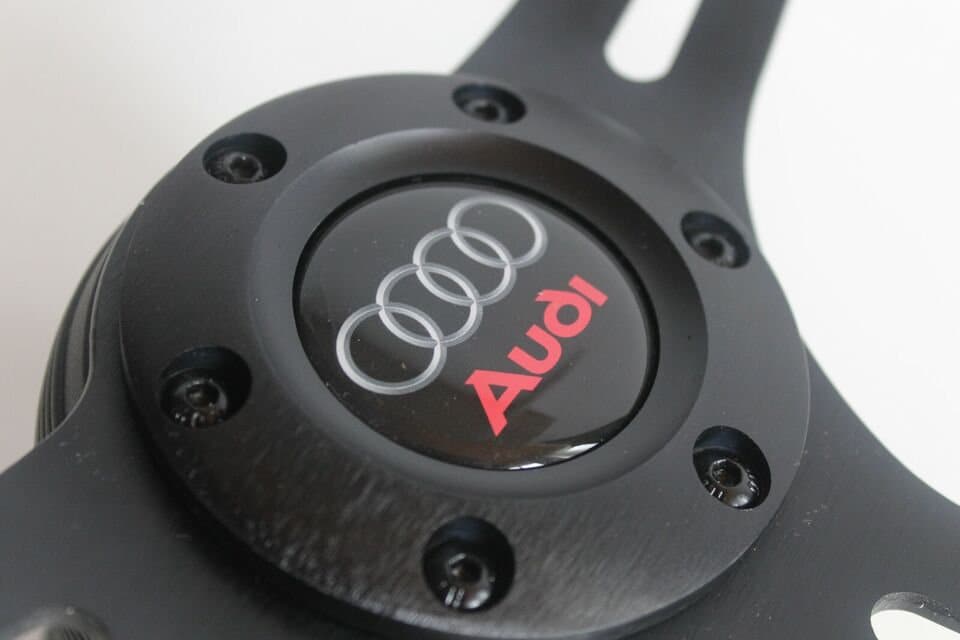 Steering wheel fits For AUDI Used custom rebuld wood black spokes 350mm classic vintage hand rebuilded For A3 A4 A6 A8 8L B5 C5 S4 S6 96-03