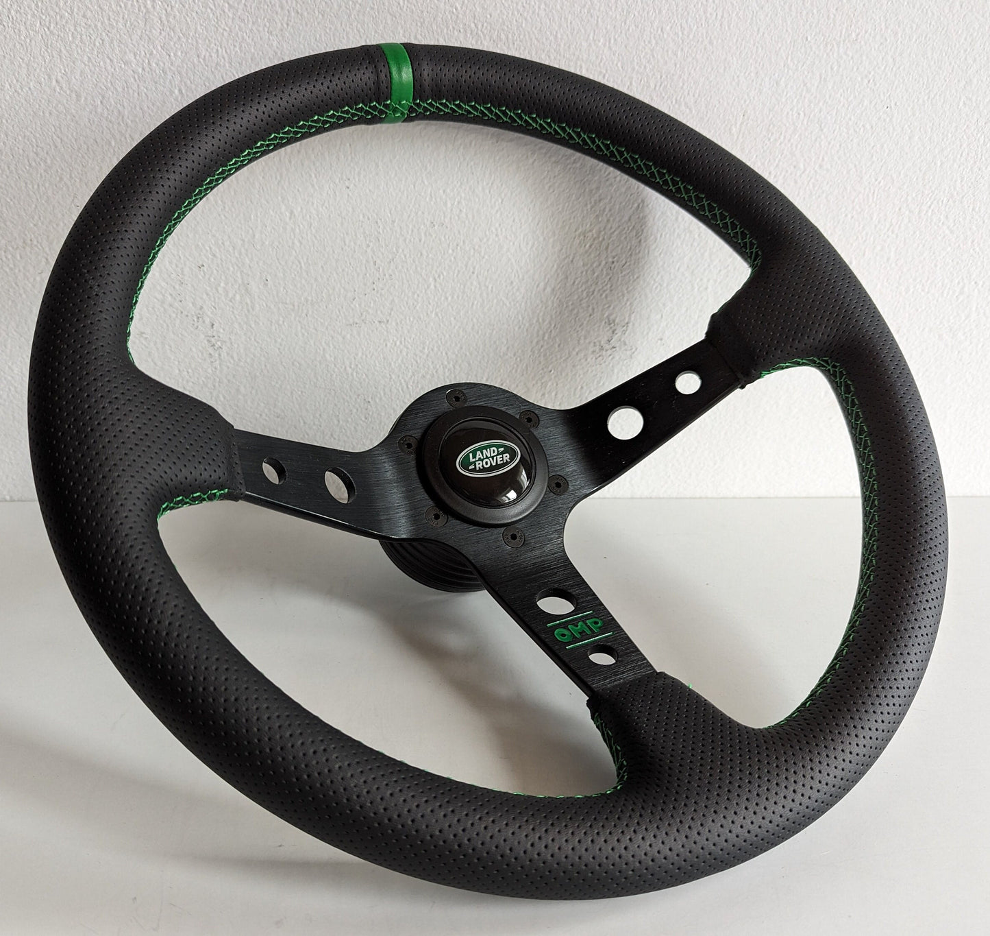 Steering wheel fits for Land Range Rover 1990-1995 Used custom rebuilded Perforated leather Sport 350mm