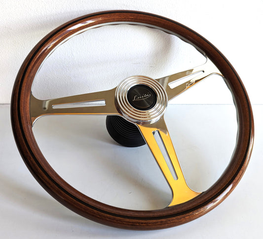 Steering wheel Wood Beautiful Craftmanship Handmade in Italy OEM LUISI Wooden Fits For Mercedes Benz W114 W115 W116 R107 1972-1977