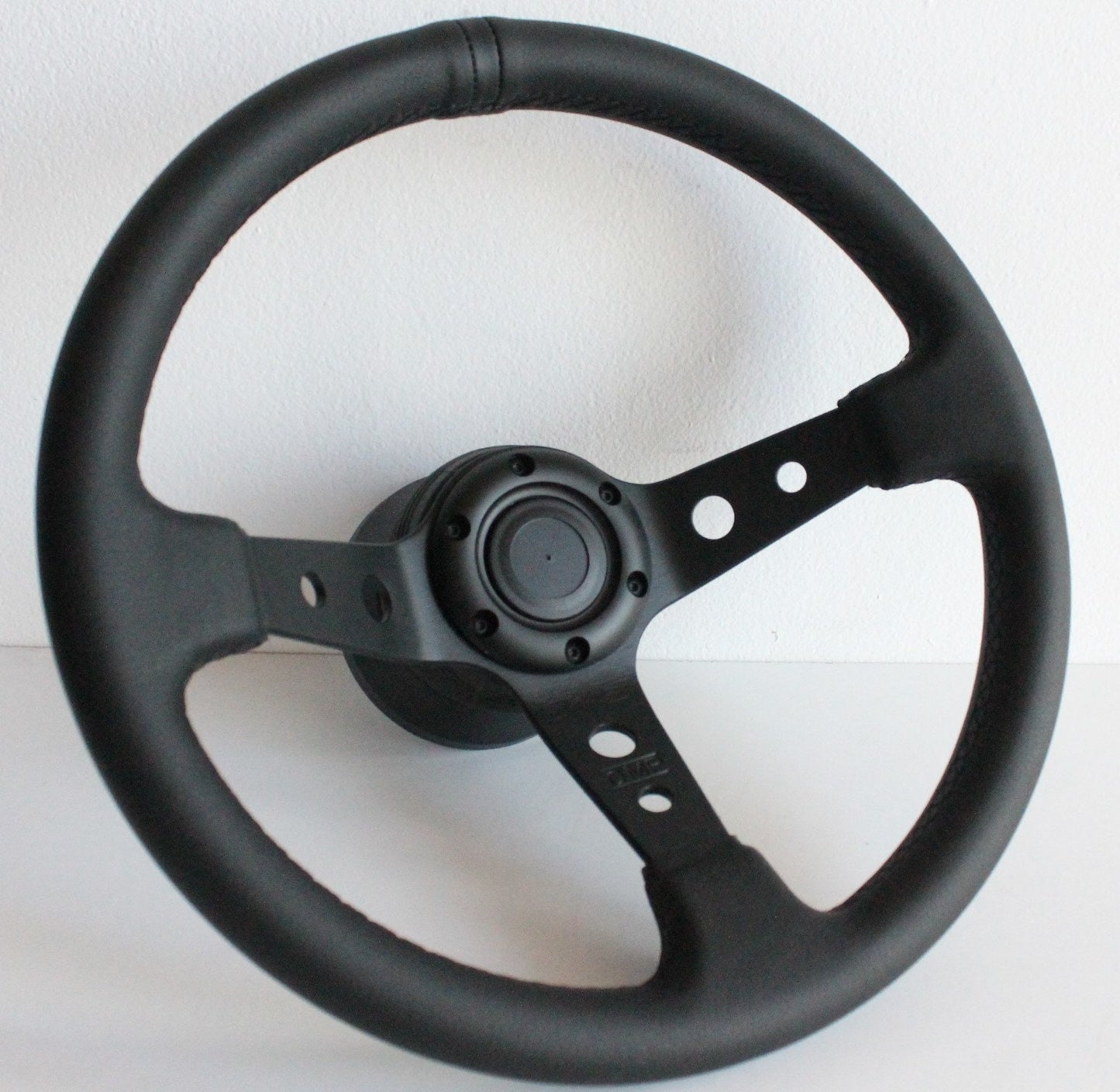 Steering wheel Used Deep dish Leather Sport 350mm rebuld hand Custom rebuilded Fits For Subaru Impreza 1 Legacy 1800 Vivio