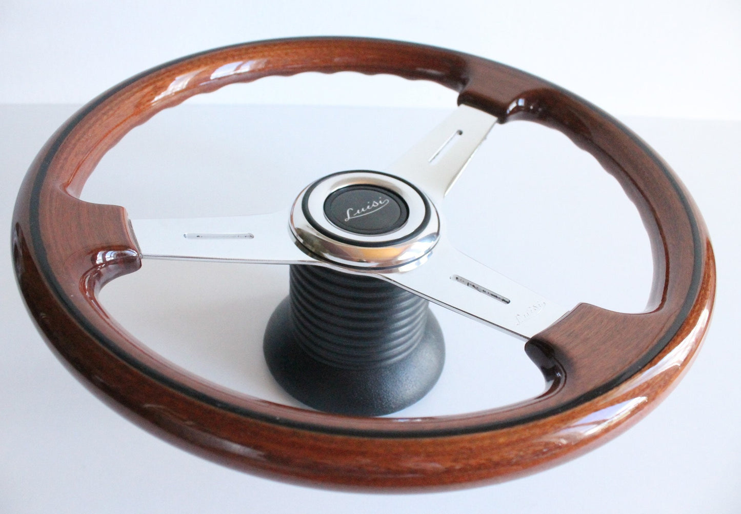 Steering wheel Wood Craftmanship Handmade in Italy OEM LUISI Wooden 365mm Fits For Mercedes Benz W123 W124 W201 190 R107 W107 W126 1978-1992