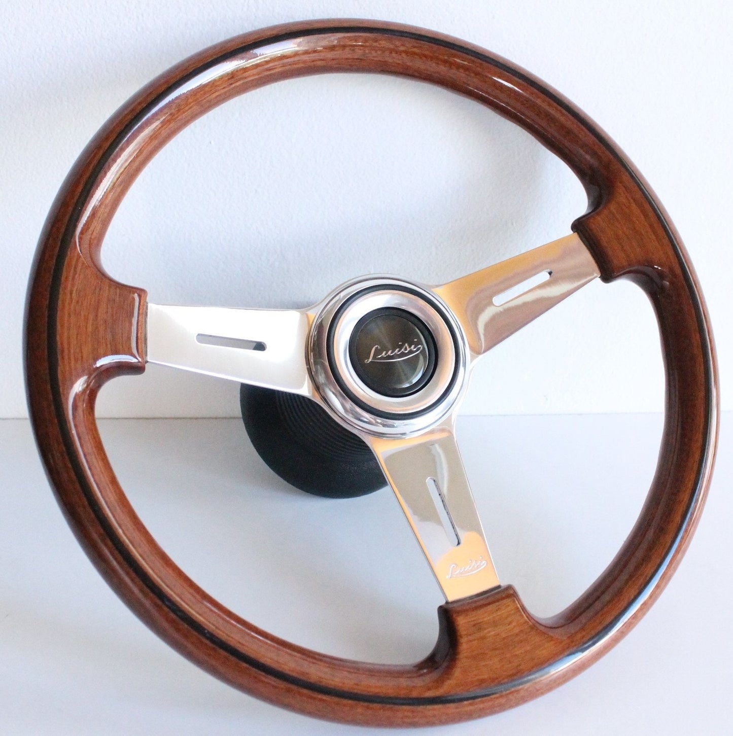 Steering wheel Wood Craftmanship Handmade in Italy OEM LUISI Wooden 365mm Fits For Mercedes Benz W123 W124 W201 190 R107 W107 W126 1978-1992