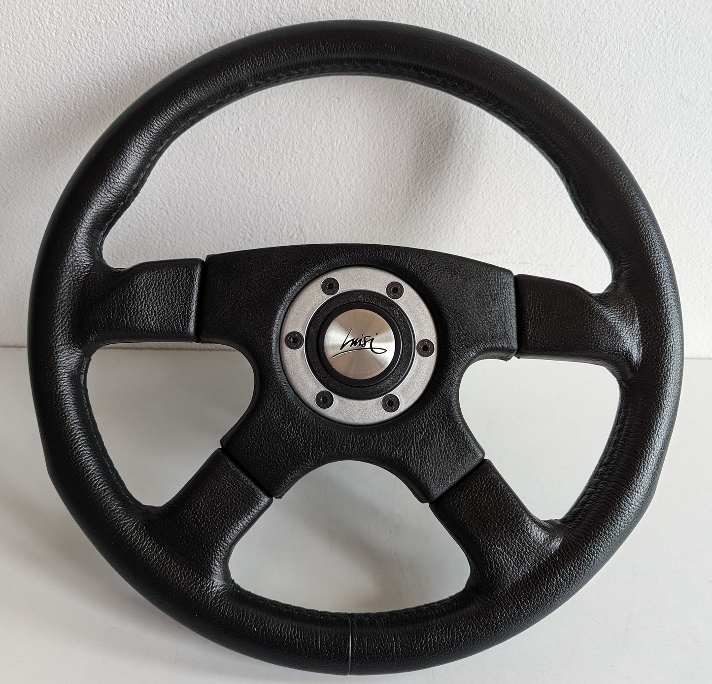 Steering wheel Leather Craftmanship Handmade in Italy OEM LUISI Vincent S  Fits For Subaru Impreza 1 Legacy 1800 Vivio