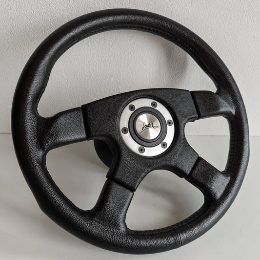 Steering wheel Leather Craftmanship Handmade in Italy OEM LUISI Vincent S  Fits For Subaru Impreza 1 Legacy 1800 Vivio