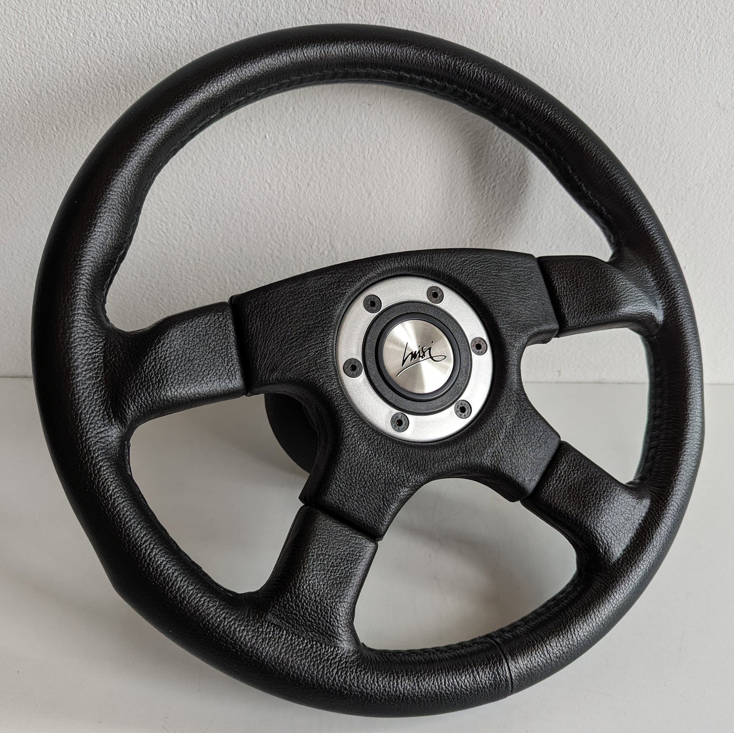 Steering wheel Leather Craftmanship Handmade in Italy OEM LUISI Vincent S  Fits For Suzuki Samurai Santana vitara