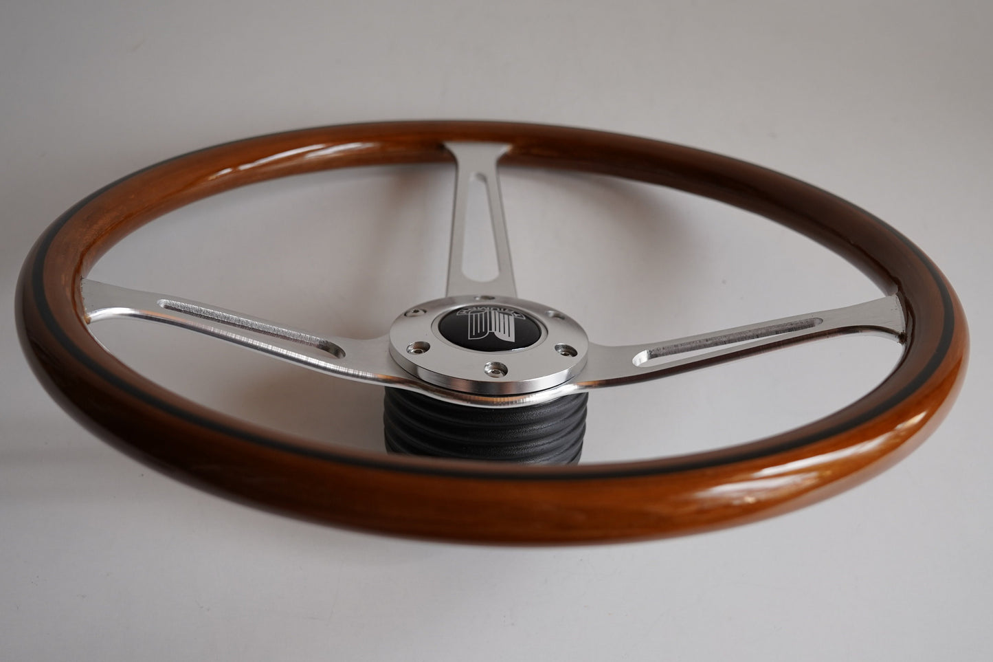 Steering wheel Fits for TRIUMPH Used Custom rebuilded Wood Silver spokes Beautiful Craftmanship TR4 TR5 TR6 Erald GT6 Spitfire Mk2 Mk3